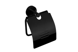 Держатель для туалетной бумаги с крышкой VBI URANUS BLACK