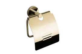 Тримач для туалетного паперу з кришкою VBI URANUS GOLD