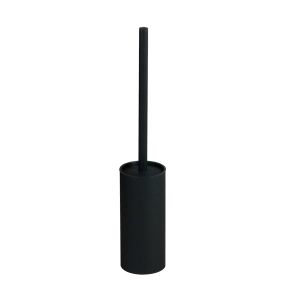 Йоржик для унітазу підлоговий VBI ROUND BLACK №1