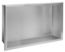 Вбудована полиця REA 30X45 NICKEL BRUSHED з обідком