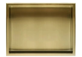 Вбудована полиця REA 30X45 BRUSHED GOLD з обідком