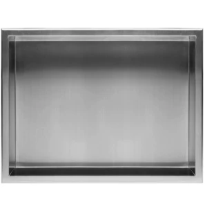 Встраиваемая полка REA 30X45 NICKEL BRUSHED с ободком №3