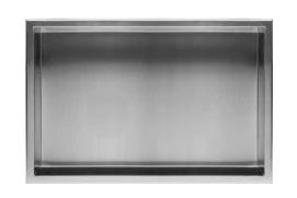 Вбудована полиця REA 30X60 NICKEL BRUSHED з обідком