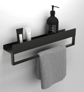 Полка для ванны REA SF01 45 BLACK MATT №3