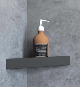 Угловая полка для ванны REA SF07 28 BLACK MATT №2