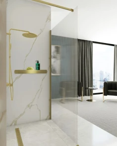Полка для ванны REA SF03 60 BRUSHED GOLD №3