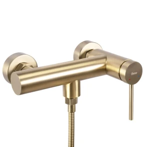 Змішувач для ванни та душу REA FOSS BRUSHED GOLD настінний без виливу №2