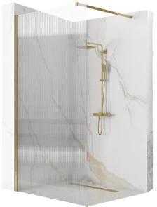 Душевая стенка REA AERO 90 INTIMO BRUSHED GOLD №1