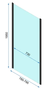 Душова кабіна REA RAPID SWING 80x80 BLACK №7
