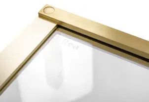 Душевая кабина REA HUGO 90х90 BRUSHED GOLD двойная №6