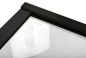 Душова кабіна REA HUGO 100х100 BLACK подвійна №6