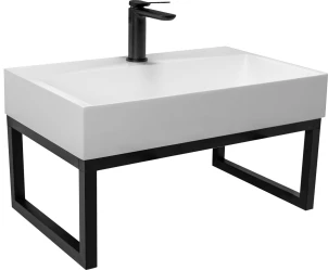 Cтелаж для умивальника REA GOYA 70 BLACK чорний №1