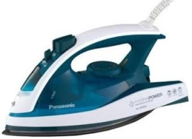 утюг PANASONIC, 2400Вт, 310мл, постоянная пара – 35гр, керам. подошва, голубой