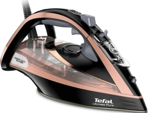 утюг Tefal Ultimate Pure, 3200Вт, 350мл, паровой удар -260гр, постоянная пара - 60гр, керам. подошва, черно-розовый №1