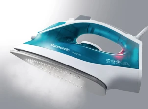 утюг PANASONIC, 1550Вт, 210мл, постоянная пара – 15гр, керам. подошва, голубой №1
