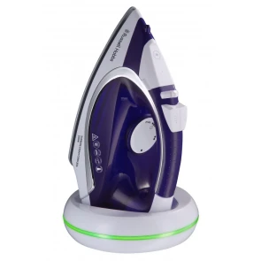 Праска Russell Hobbs безпровідна Supreme Steam Cordless, 2400Вт, 300мл, паровий удар -40гр, постійна пара - 135гр, база для заряджання, автовимкнення, керам. підошва, біло-синій №3