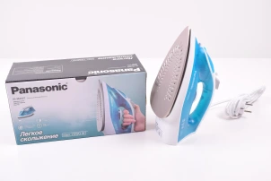 утюг PANASONIC, 1550Вт, 210мл, постоянная пара – 15гр, керам. подошва, голубой №3