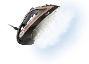 утюг Tefal Ultimate Pure, 3200Вт, 350мл, паровой удар -260гр, постоянная пара - 60гр, керам. подошва, черно-розовый №11