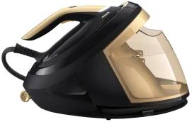 утюг-парогенератор Philips PerfectCare 8000 Series, 2700Вт, 1800мл, паровой удар -700гр, постоянный пар - 170гр, нерж. сталь, черно-золотой