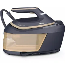 утюг-парогенератор Philips PerfectCare 6000 Series, 2400Вт, 1800мл, паровой удар -600гр, постоянный пар - 130гр, нерж. сталь, сине-золотой