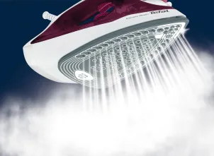 Праска Tefal Express Steam, 2400Вт, 270мл, паровий удар -160гр, постійна пара - 30гр, керам. підошва, бордовий №4