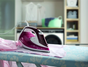Праска Gorenje, 2200Вт, 280мл, паровий удар -90гр, верт. відпарювання, антинакип, автовідключення, керам. підошва, бордовий №5