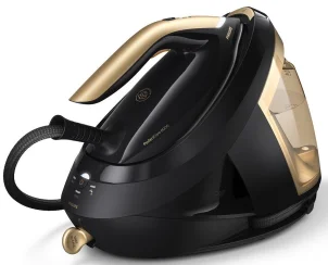 утюг-парогенератор Philips PerfectCare 8000 Series, 2700Вт, 1800мл, паровой удар -700гр, постоянный пар - 170гр, нерж. сталь, черно-золотой №7