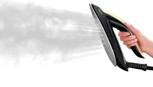 утюг-парогенератор Philips PerfectCare 8000 Series, 2700Вт, 1800мл, паровой удар -700гр, постоянный пар - 170гр, нерж. сталь, черно-золотой №9