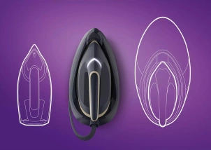 утюг-парогенератор Philips PerfectCare 6000 Series, 2400Вт, 1800мл, паровой удар -600гр, постоянный пар - 130гр, нерж. сталь, сине-золотой №11