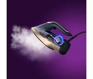 Праска Philips Azur 8000 Series, 3000Вт, 350мл, паровий удар -260гр, постійна пара - 85гр, нерж. сталь, темно синій №10