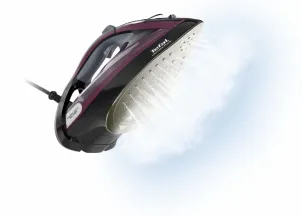 Праска Tefal Ultimate Pure, 3000Вт, 350мл, паровий удар -240гр, постійна пара - 55гр, керам. підошва, чорно-фіолетовий №8