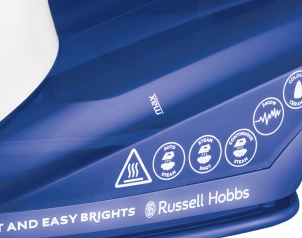 утюг Russell Hobbs Light&Easy Brights Sapphire, 2400Вт, 240мл, паровой удар -115гр, постоянная пара - 35гр, керам. подошва, темно синий №6