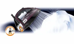 Праска Tefal Ultimate Pure, 3000Вт, 350мл, паровий удар -240гр, постійна пара - 55гр, керам. підошва, чорно-фіолетовий №9