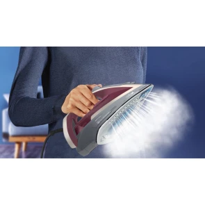 Праска Tefal Ultragliss Plus, 2800Вт, 270мл, паровий удар -260гр, постійна пара - 50гр, керам. підошва, бордово-сірий №7