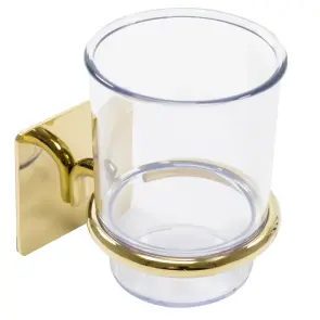 Склянка для зубних щіток REA 322189 GOLD золота * №1