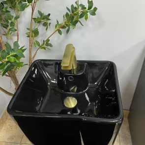Умывальник (раковина) VBI VERESE BLACK GLOSSY напольный №4