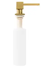Врезной дозатор для жидкости REA BRUSHED GOLD 330 мл. квадратный *