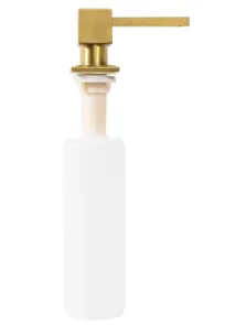 Врізний дозатор для рідини REA BRUSHED GOLD 330мл. квадратний * №1