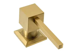 Врізний дозатор для рідини REA BRUSHED GOLD 330мл. квадратний * №3