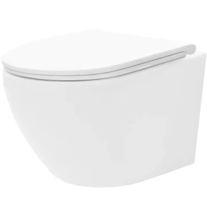 Подвесной унитаз REA CARLO FLAT MINI TORNADO WHITE №1