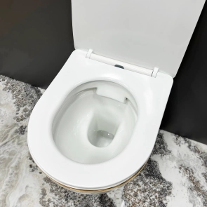 Підвісний унітаз VBI VULCANO WHITE GOLD EDGE №2
