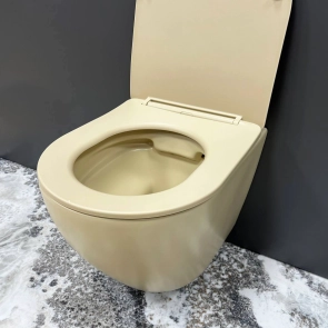 Подвесной унитаз VBI VULCANO BEIGE MATT №3