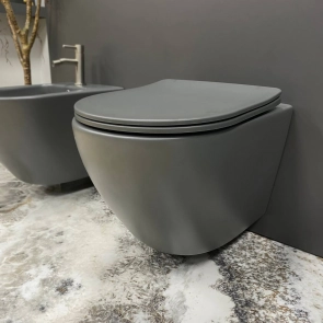 Подвесной унитаз VBI VULCANO GREY MATT №1
