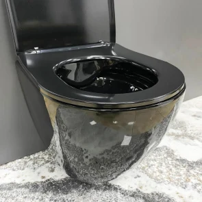 Підвісний унітаз VBI VULCANO BLACK GLOSSY №2