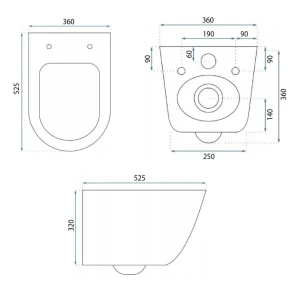 Подвесной унитаз REA EDDY N TORNADO RIMLESS WHITE белый №6