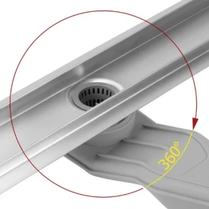 Трап для душу REA NEOX 60 SUPERFLOW BRUSHED STEEL 2в1 сталь №2
