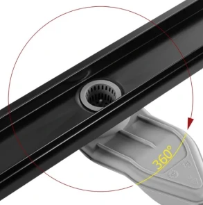 Трап для душу REA NEOX 60 SUPERFLOW BLACK 2в1 чорний №7