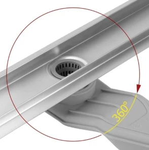 Трап для душу REA NEOX 80 SUPERFLOW BRUSHED STEEL 2в1 сталь №7
