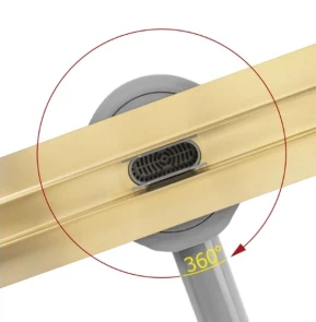 Трап для душу REA NEOX 80 PRO GOLD золотий №2