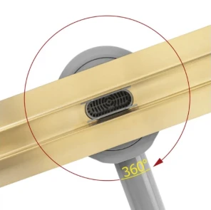 Трап для душу REA NEOX 60 SLIM PRO BRUSHED GOLD матове золото №2